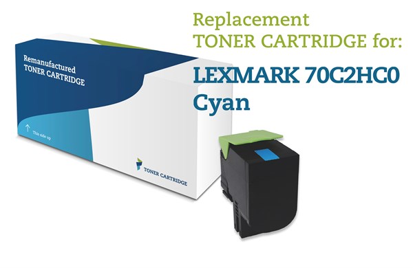Cyan lasertoner - Lexmark 702HC - 3.000 sider